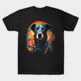 Whippet Playing Guitar T-Shirt